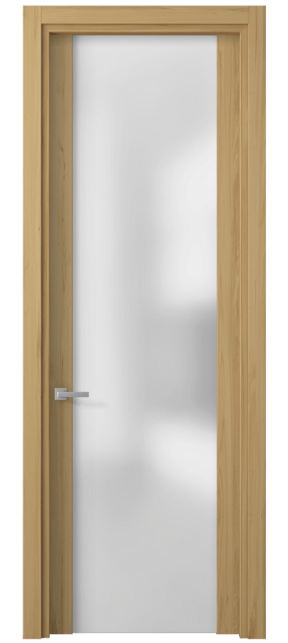 Межкомнатная дверь Planum 4114 Солнечный вяз Сатинированное стекло Цена 37399 ₽ | Volhovec