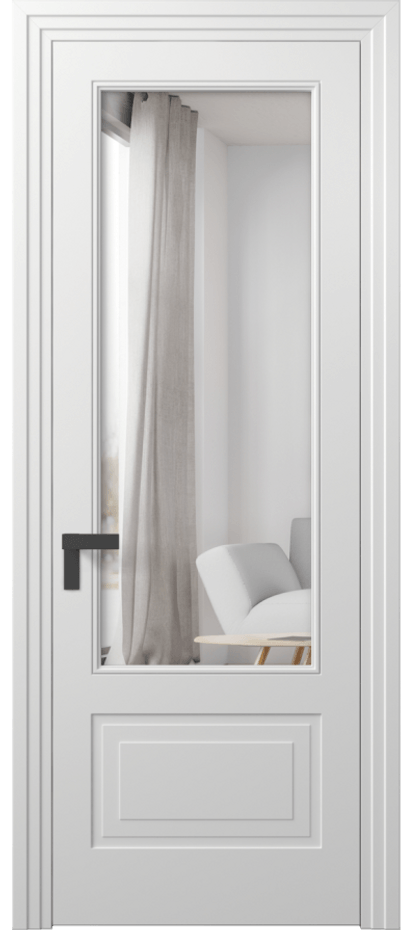 Межкомнатная дверь Рокка 8342 Матовый белоснежный Двустороннее зеркало, триплекс Цена 69924 ₽ | Volhovec