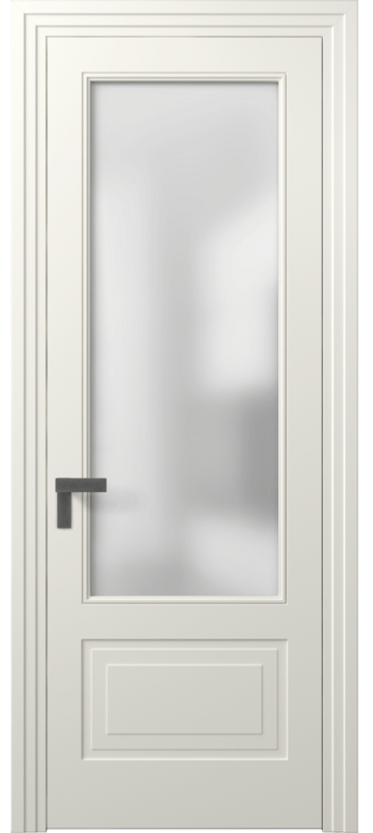 Межкомнатная дверь Рокка 8342 Матовый жемчужный Сатинированное стекло Цена 68424 ₽ | Volhovec