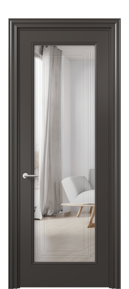 Дверь межкомнатная Mascot 8400 Матовый антрацит Двустороннее зеркало с гравировкой "Грани"», триплекс Фигурный наличник МАН Цена 71559 ₽ Наличники уже входят в базовый комплект. Фабрика дверей Волховец 8 (800) 551 43 19 Межкомнатная дверь Mascot 8400 Матовый антрацит Двустороннее зеркало с гравировкой "Грани"», триплекс Цена 71559 ₽ | Volhovec