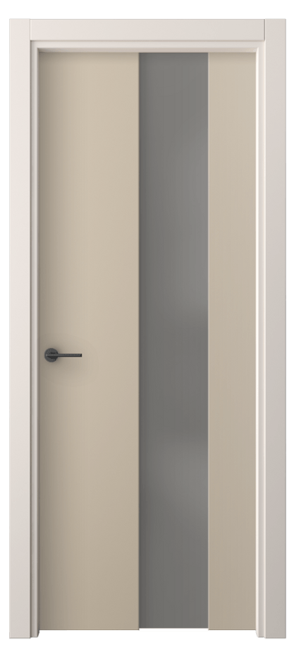 Межкомнатная дверь Freedom 4226 ПЭТ серо-коричневый  Сатинированное серое стекло, триплекс Цена 38499 ₽ | Volhovec