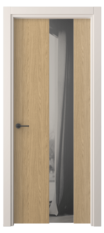 Межкомнатная дверь Freedom 4226 Жемчужный дуб Двустороннее серое зеркало, триплекс Цена 34239 ₽ | Volhovec