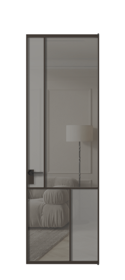 Дверь межкомнатная Mosaic АЛПЛ041.20 Алюминий антрацит Сатинированное серое стекло, триплекс, 6 мм + Прозрачное серое стекло, триплекс Без короба ААН Цена 156290 Стоимость комплекта двери включает:
1. Полотно (600/650/700/750/800/850/900/950*2000-2400 мм).
2. Короб
3. Комплект фурнитуры (2 торцевые петли и магнитный замок с ответной планкой). Фабрика дверей Волховец 8 (800) 551 43 19 Межкомнатная дверь Mosaic АЛПЛ041.20 Алюминий антрацит Сатинированное серое стекло, триплекс, 6 мм + Прозрачное серое стекло, триплекс Цена 156290 ₽ | Volhovec