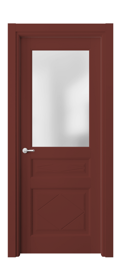 Межкомнатная дверь Toscana Rombo 6344 Бук белоснежный Сатинированное стекло Цена 124099 ₽ | Volhovec