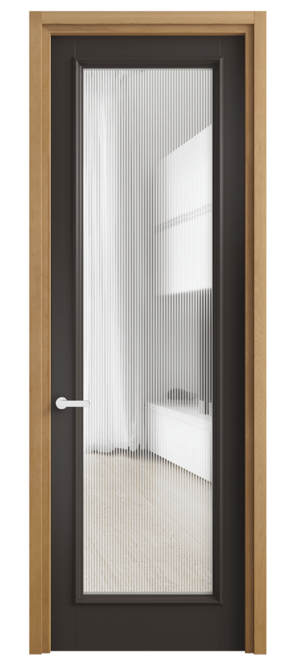 Дверь межкомнатная Charm 6702 Бук антрацит Рифлёное стекло "Дюна", триплекс, 8 мм Узкий классический наличник БНМ Цена 100599 ₽ Наличники уже входят в базовый комплект. Фабрика дверей Волховец 8 (800) 551 43 19 Межкомнатная дверь Charm 6702 Бук антрацит Рифлёное стекло "Дюна", триплекс, 8 мм Цена 100599 ₽ | Volhovec