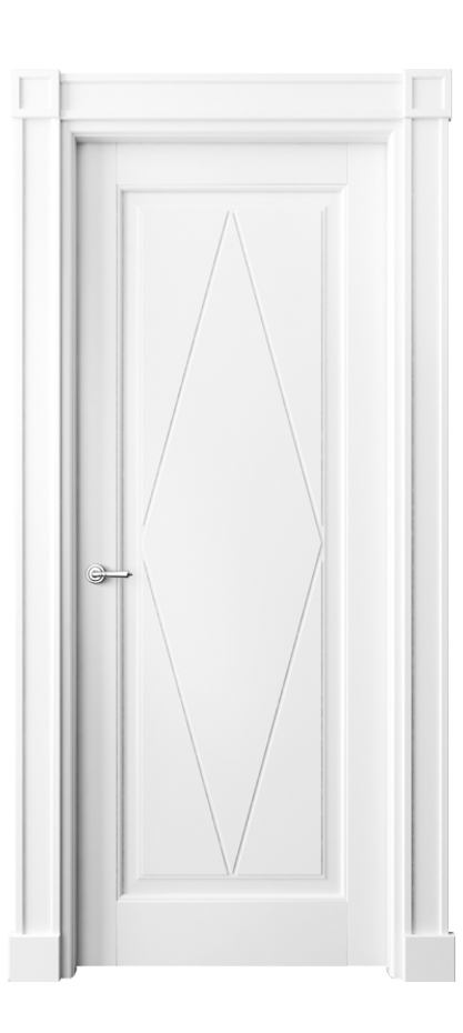 Межкомнатная дверь Тоскана Ромбо 6341 Матовый белоснежный  Цена 138039 ₽ | Volhovec