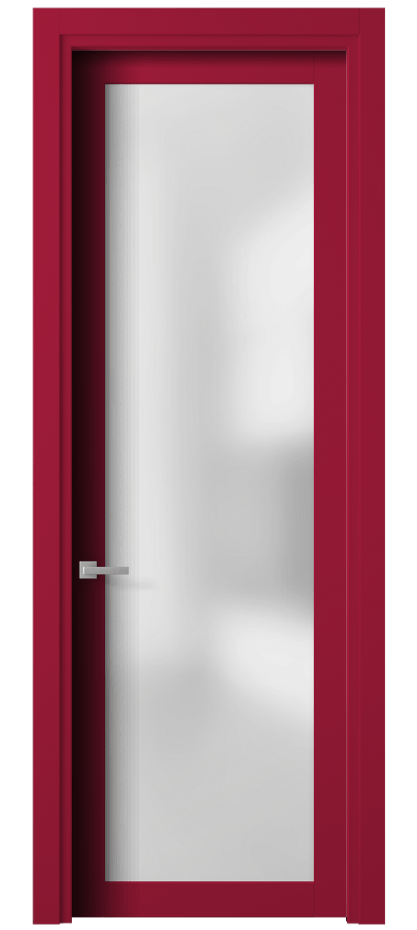 Межкомнатная дверь Planum 2102 Матовый белоснежный Сатинированное стекло Цена 61899 ₽ | Volhovec