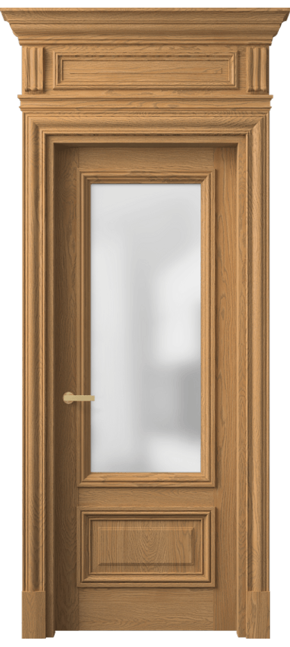 Межкомнатная дверь Антик 7306 Дуб пшеничный матовый Сатинированное стекло Цена 262949 ₽ | Volhovec