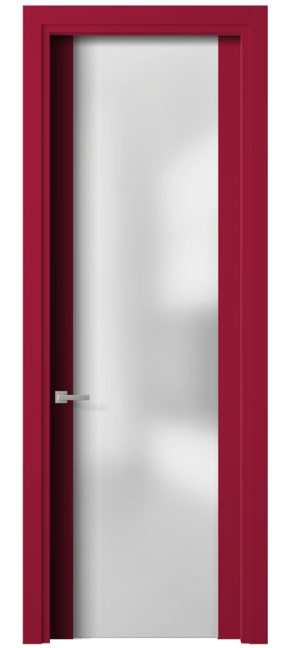 Межкомнатная дверь Planum 4114 Матовый белоснежный Сатинированное стекло Цена 72499 ₽ | Volhovec