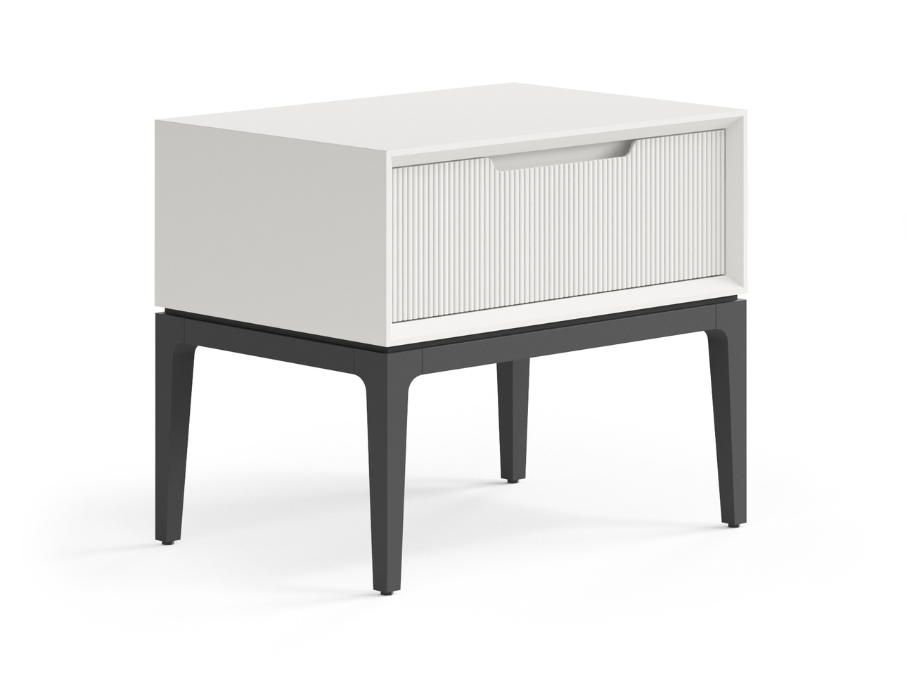 Тумба прикроватная Velvet 1 ящик  Матовый тёплый серый
