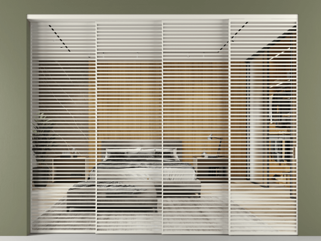 Перегородка Formato внутри проёма телескопик синхро 3 АЛПР 040.07 Алюминий Белый Двустороннее зеркало, триплекс 6 мм, триплекс 6 мм Цена 1197850 сом | Volhovec