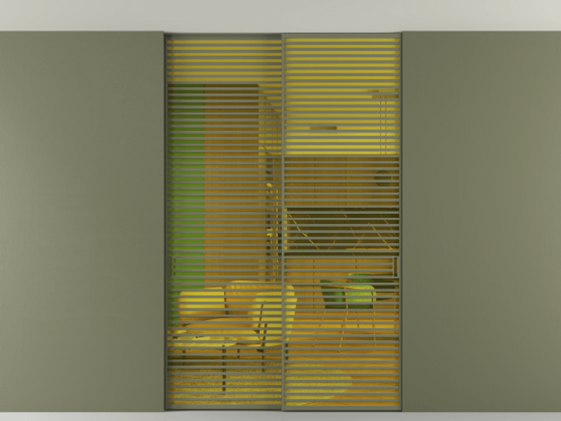 Перегородка Formato внутри проёма скрытое крепление в потолок 2 створки АЛПР 040.07 Алюминий оливковый тёмный Прозрачное жёлтое стекло, триплекс. Цена 428956 ₽ 1. Полотно 2 шт. (800/2100 мм)
2. Комплект установки раздвижной системы
3. Базовый комплект фурнитуры
4. Ручка RONDO. Фабрика дверей Волховец 8 (800) 551 43 19 Перегородка Formato внутри проёма скрытое крепление в потолок 2 створки АЛПР 040.07 Алюминий оливковый тёмный Прозрачное жёлтое стекло, триплекс Цена 428956 ₽ | Volhovec