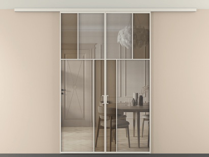 Алюминевая перегородка vdp2_2_АОС_MS+Бронза триплекс_new. Цвет Алюминий облачно-серый. Материал Алюминий в эмали. Коллекция Перегородка Mosaic вдоль стены на потолок двустворчатая. Фото. Алюминевая перегородка vdp2_2_АОС_MS+Бронза триплекс_new. Цвет Алюминий облачно-серый. Материал Алюминий в эмали. Коллекция Перегородка Mosaic вдоль стены на потолок двустворчатая. Картинка.