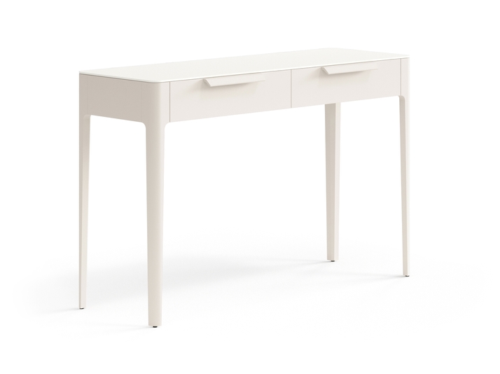 Мебель Консоль Piega 2 ящика. Цвет Матовый бежево-серый. Материал Гладкая эмаль. Коллекция Консоль Piega 2 ящика. Фото. Мебель Консоль Piega 2 ящика. Цвет Матовый бежево-серый. Материал Гладкая эмаль. Коллекция Консоль Piega 2 ящика. Картинка.