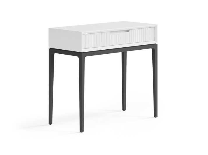 Мебель Консоль Velvet 1 ящик. Цвет Матовый белоснежный. Материал Гладкая эмаль. Коллекция Консоль Velvet 1 ящик. Фото. Мебель Консоль Velvet 1 ящик. Цвет Матовый белоснежный. Материал Гладкая эмаль. Коллекция Консоль Velvet 1 ящик. Картинка.