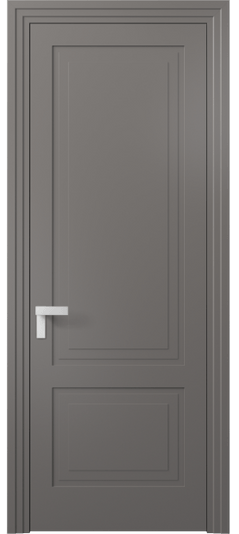 Дверь межкомнатная АКП 8351 МКЛС Матовый классический серый. Цвет Матовый классический серый. Материал Гладкая эмаль. Коллекция Rocca. Картинка.