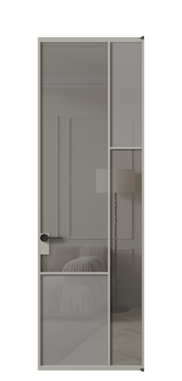 Межкомнатная дверь АЛПЛ041.12 АНСРСерый сатин матовое + Серый прозрачное. Цвет Алюминий нейтральный серый. Материал Алюминий в эмали. Коллекция Mosaic. Фото. Дверь межкомнатная АЛПЛ041.12 АНСРСерый сатин матовое + Серый прозрачное. Цвет Алюминий нейтральный серый. Материал Алюминий в эмали. Коллекция Mosaic. Картинка.