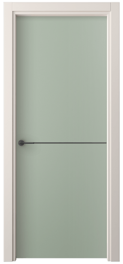 Дверь межкомнатная 4207 ПЭСО. Цвет ПЭТ светло-оливковый. Материал ПЭТ. Коллекция Freedom. Картинка.