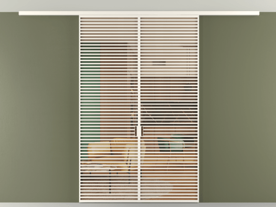 Алюминевая перегородка vd2_07 Алюминий пудровый белый Прозрачное оранжевое стекло, триплекс, 6мм. Цвет Алюминий пудровый белый. Материал Алюминий в эмали. Коллекция Перегородка Formato вдоль стены на потолок 2 створки. Картинка.