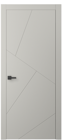 Дверь межкомнатная АКП 8058 МТСР. Цвет Матовый тёплый серый. Материал Гладкая эмаль. Коллекция Линия. Картинка.