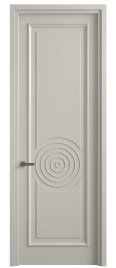 Дверь межкомнатная 6709 МОС . Цвет Матовый облачно-серый. Материал Гладкая эмаль. Коллекция Шарм. Картинка.