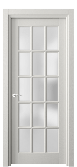 Дверь межкомнатная 0708 ДСР САТ. Цвет Дуб серая эмаль. Материал Массив дуба эмаль. Коллекция Лигнум. Картинка.