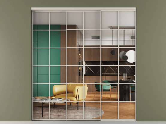 Алюминевая перегородка АЛПР 040.05_АСБЖ_Crystalvision_new. Цвет Алюминий светло-бежевый. Материал Алюминий в эмали. Коллекция Перегородка Формато внутри проёма 3 створки с синхронным механизмом. Фото. Алюминевая перегородка АЛПР 040.05_АСБЖ_Crystalvision_new. Цвет Алюминий светло-бежевый. Материал Алюминий в эмали. Коллекция Перегородка Формато внутри проёма 3 створки с синхронным механизмом. Картинка.