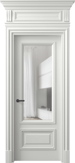 Дверь межкомнатная 7306 БССР MORU. Цвет Бук светло-серый. Материал Массив бука эмаль. Коллекция Antique. Картинка.