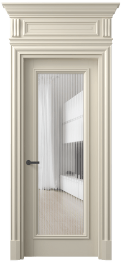 Дверь межкомнатная 7300 ББСР MORU. Цвет Бук бежево-серый. Материал Массив бука эмаль. Коллекция Antique. Картинка.