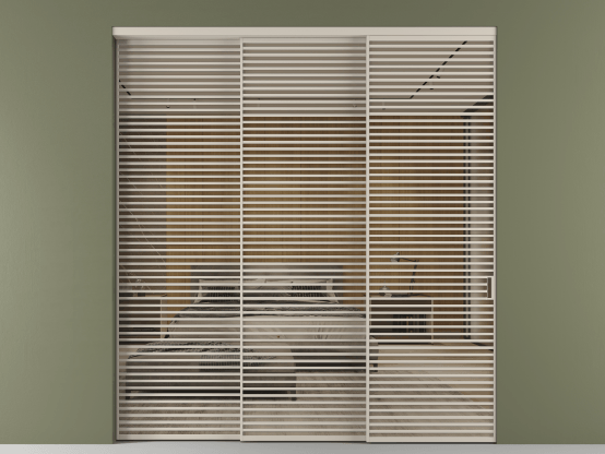 Алюминевая перегородка АЛПР 040.07_АСБЖ_Stopsol Bronze_new. Цвет Алюминий светло-бежевый. Материал Алюминий в эмали. Коллекция Перегородка Формато внутри проёма 3 створки с синхронным механизмом. Фото. Алюминевая перегородка АЛПР 040.07_АСБЖ_Stopsol Bronze_new. Цвет Алюминий светло-бежевый. Материал Алюминий в эмали. Коллекция Перегородка Формато внутри проёма 3 створки с синхронным механизмом. Картинка.