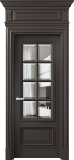 Дверь межкомнатная 7316 МАН ПРОЗ Ф. Цвет Матовый антрацит. Материал Гладкая эмаль. Коллекция Антик. Картинка.