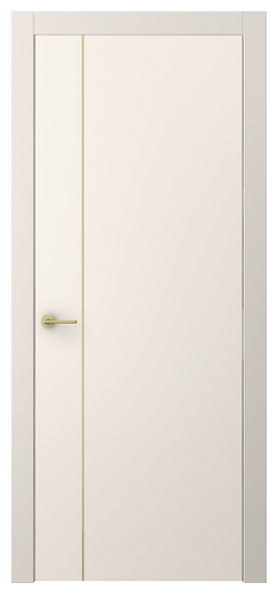 Дверь межкомнатная АКП 4201 ПЭКБ. Цвет ПЭТ кремово-белый. Материал ПЭТ. Коллекция Freedom. Картинка.