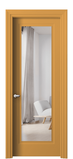 Дверь межкомнатная 8503 Пастельно-жёлтый RAL 1034 ЗЕР. Цвет RAL Пастельно-жёлтый RAL 1034. Материал Гладкая эмаль. Коллекция Esse. Картинка.