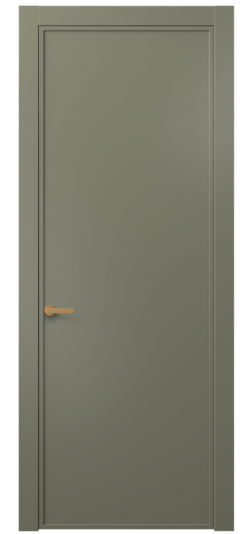Дверь межкомнатная АКП 8601 МОТ. Цвет Матовый оливковый тёмный. Материал Гладкая эмаль. Коллекция Frame. Картинка.