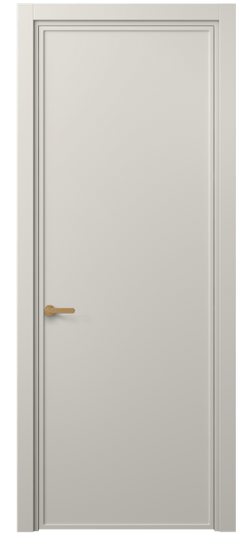 Дверь межкомнатная 8601 МОС . Цвет Матовый облачно-серый. Материал Гладкая эмаль. Коллекция Frame. Картинка.