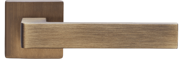 Ручки для дверей Ручка дверная Кватро. Цвет Матовая бронза. Коллекция Кватро. Картинка.