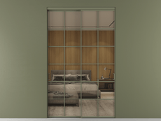 Перегородка Formato внутри проёма двустворчатая