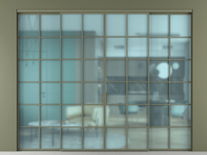 Перегородка Формато внутри проёма 4 створки