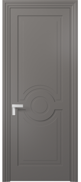 Дверь межкомнатная 8361 МКЛС. Цвет Матовый классический серый. Материал Гладкая эмаль. Коллекция Rocca. Картинка.