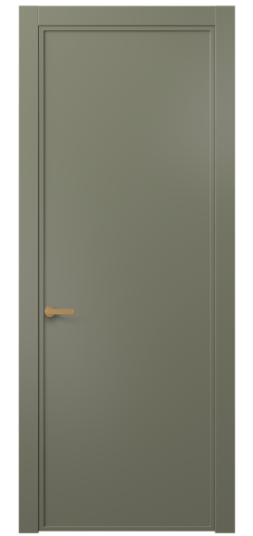 Дверь межкомнатная АКП 8601 МОТ. Цвет Матовый оливковый тёмный. Материал Гладкая эмаль. Коллекция Фрэйм. Картинка.