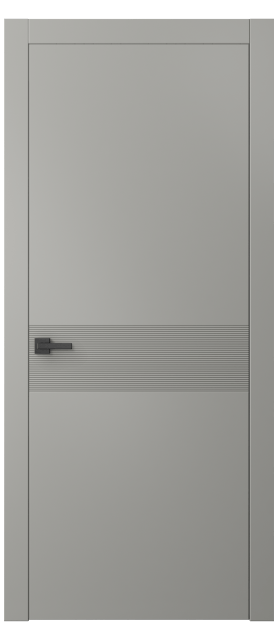 Дверь межкомнатная 8041 МНСР. Цвет Матовый нейтральный серый. Материал Гладкая эмаль. Коллекция Линия. Картинка.